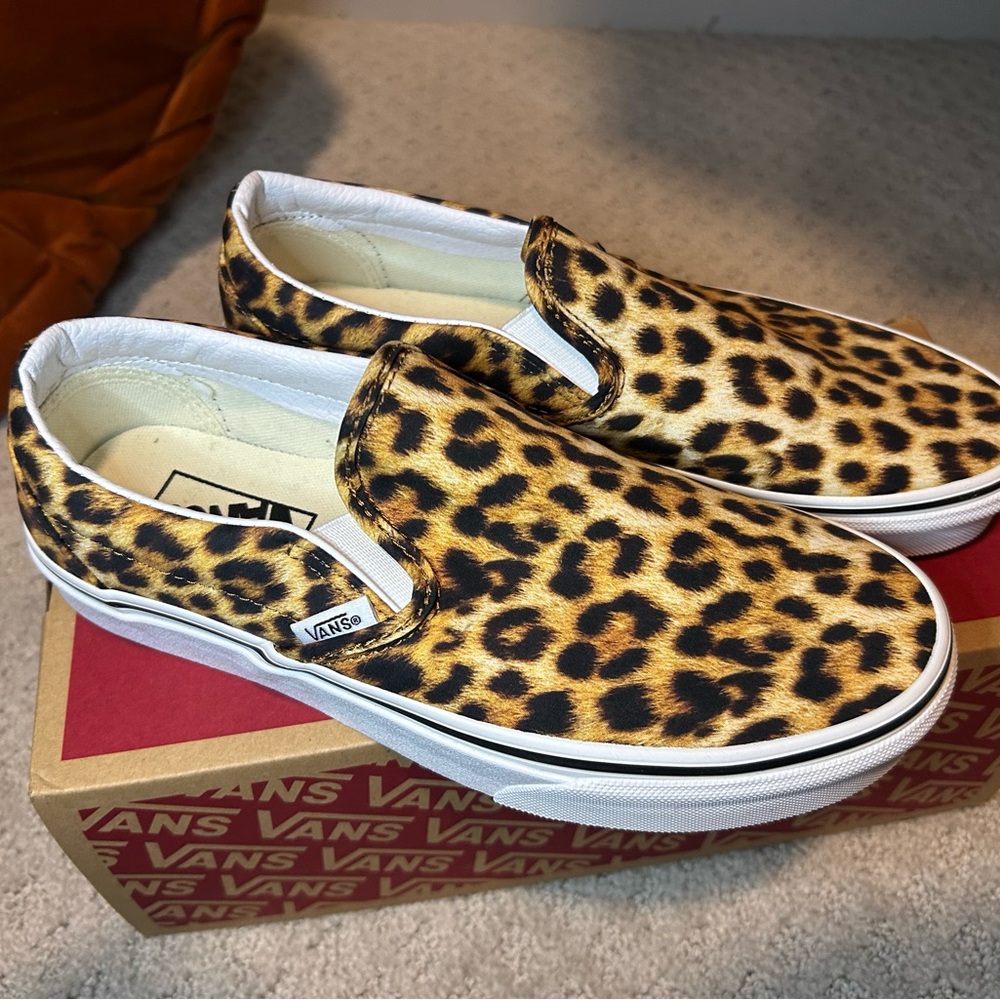 Vans Wild Leopard Slip-On Shoes